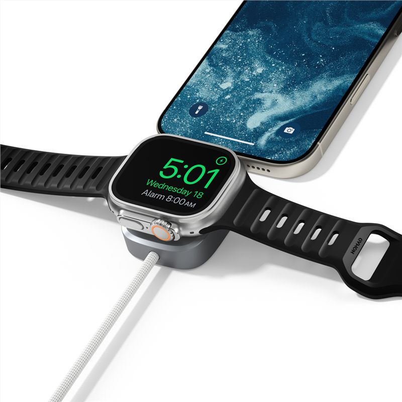 Cablu universal de incarcare Nomad pentru Apple Watch, 1.5m, alb (Cabluri, NM014667858) by www.silkase.ro